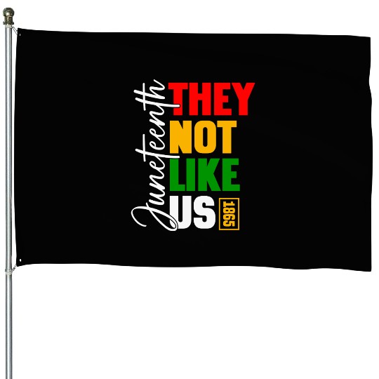 Juneteenth They Not Like Us House Flags