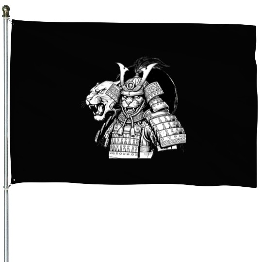 Samurai Panther House Flags