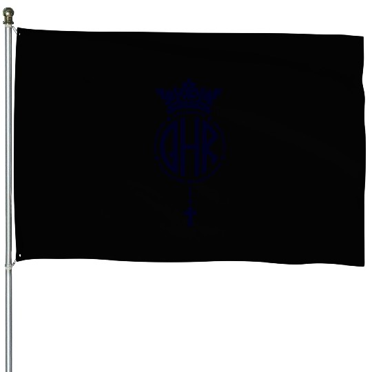 Queen of the Holy Rosary Church Logo House Flags