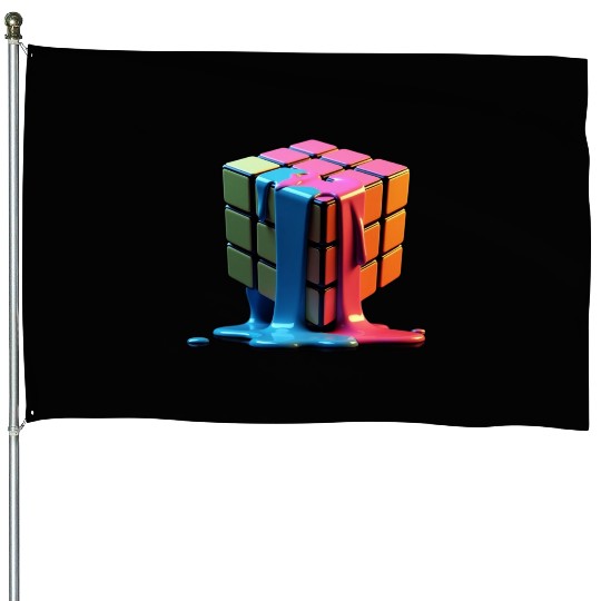 Rubiks Cube House Flags