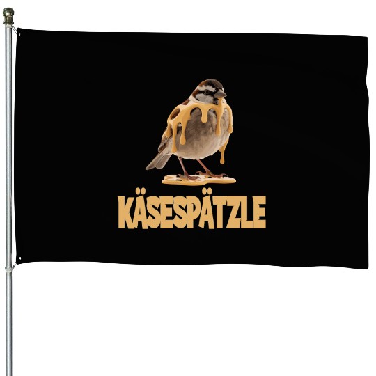 Käsespätzle Sparrow Delight With Cheesy Drizzle House Flags