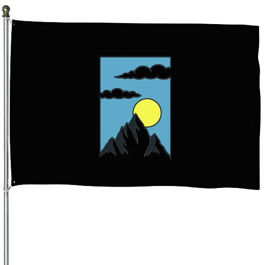 Sunrise Mountain Peak House Flags