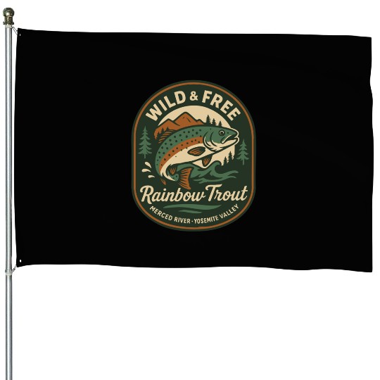 Rainbow Trout House Flags