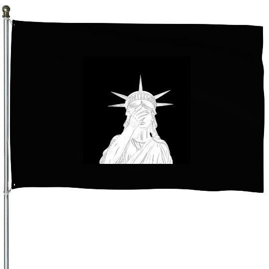 Oh the shame Statue of Liberty US for sale chaos House Flags