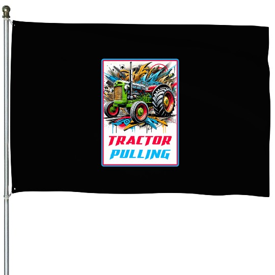 Tractor Pulling Power House Flags