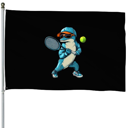 Dolphins Tennis House Flags
