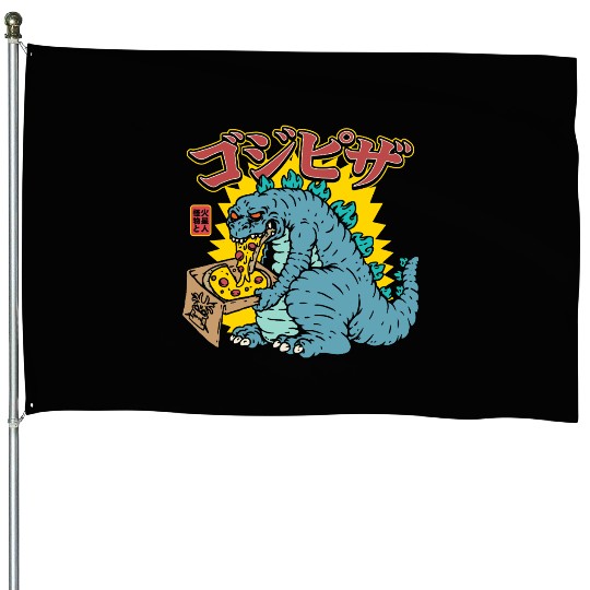 Kaiju Pizza Cravings House Flags