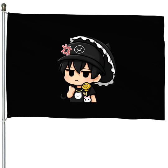 Chibi Joneda Angry House Flags