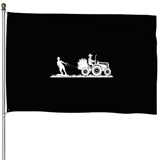 Funny Wakeboarding Farmer Wakesurfing Wakeboarding House Flags