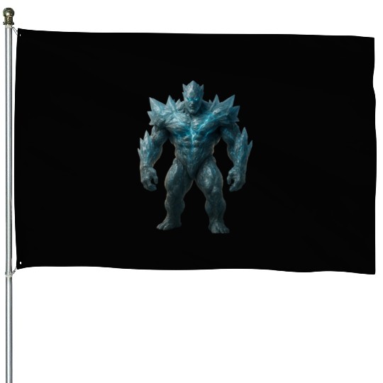 Crystal Golem hyper-realistic House Flags