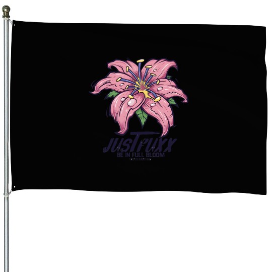 Dark Bloom Lily – JustRuxx Graphic Design House Flags