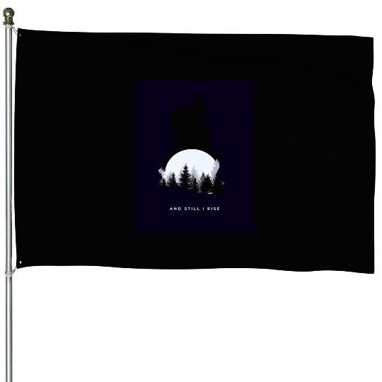 Sky Spirit Light Blue Adventure House Flags for Everyon