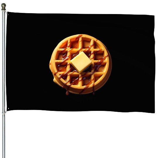 Waffle Funny Lazy Easy Halloween Costume House Flags