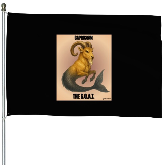 Capricorn The Mythical Sea Goat House Flags