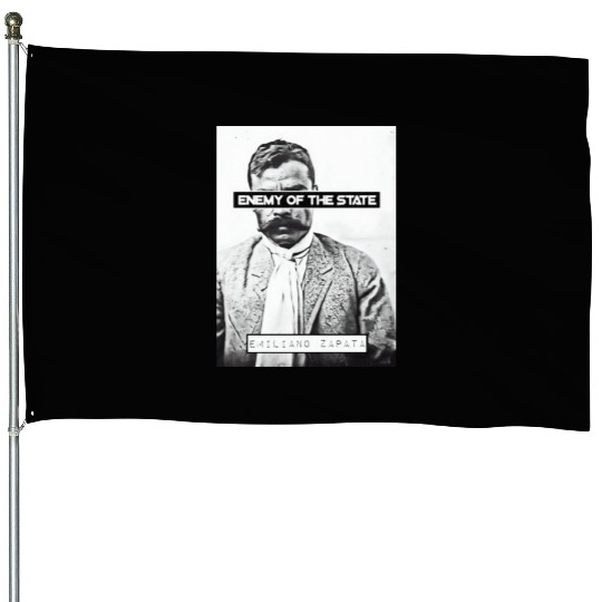 Emiliano Zapata (EOTS) (B&W) House Flags