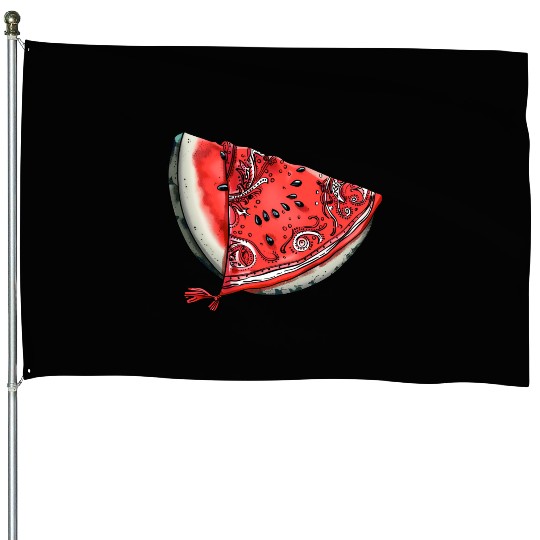 Streetwear Watermelon Slice - Fresh Summer Fruit House Flags
