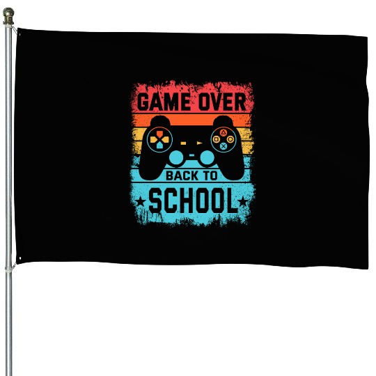 Game Over Back to School House Flags – Retro Gamer