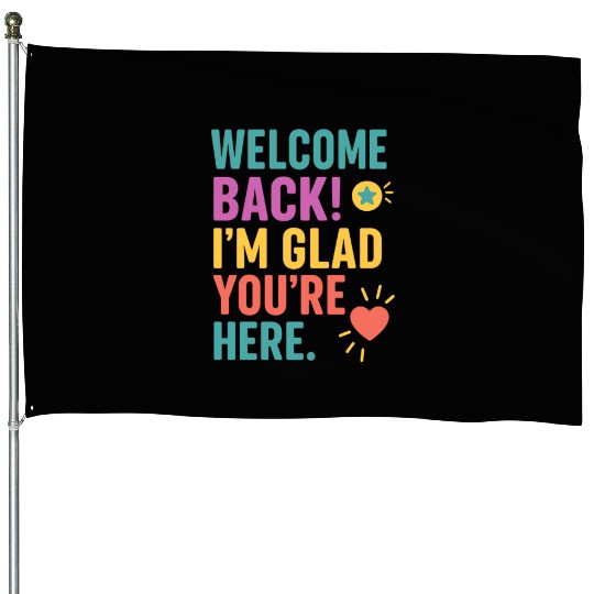 Welcome Back To School, Teacher Appreciation Gift House Flags