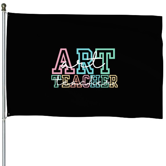 Art Teacher House Flags, Teacher Definition House Flags, Art T