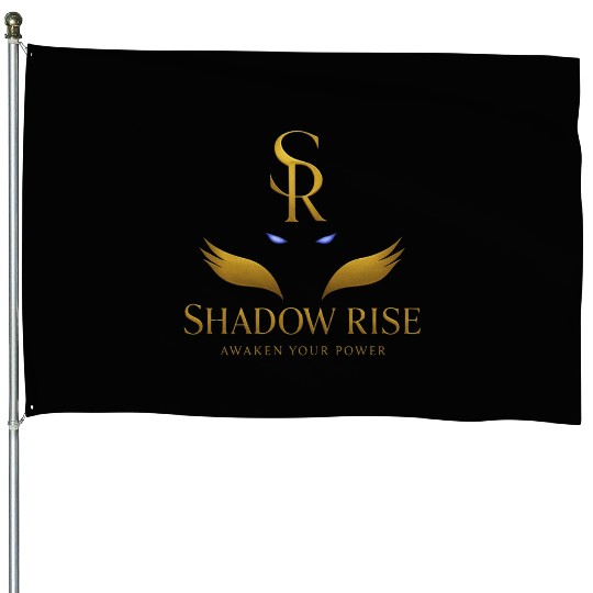 Shadow Monarch – Gold Eyes Logo Design House Flags