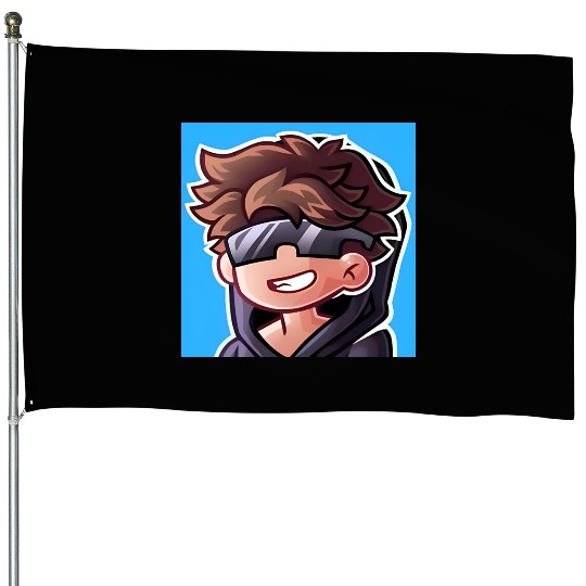 Cool Gamer House Flags – XP Vortex Cartoon Style