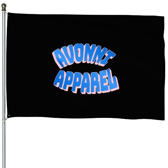 Avenue of Joy Typography Design House Flags