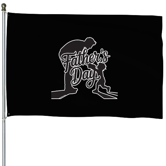 Happy Father’s Day – Stylish Typography Design House Flags