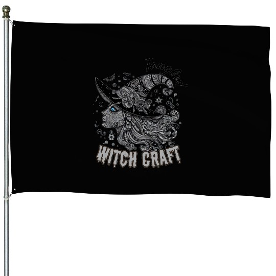 Tangled-in-Witchcraft–Halloween-Art-in-Enchanted House Flags