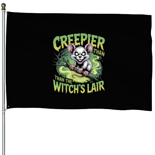Creeper Mouse in Witch's Lair Design House Flags