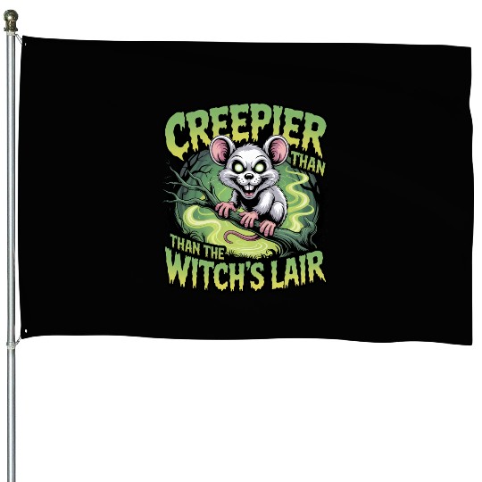 Creeper Mouse in Witch's Lair Design House Flags