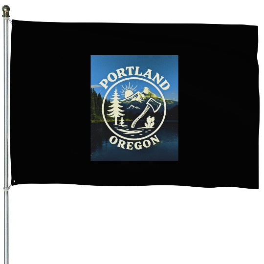 Portland, Oregon (B) House Flags