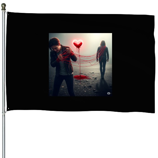 The Bleeding Heart House Flags