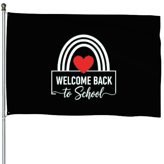 Welcome Back To School House Flags