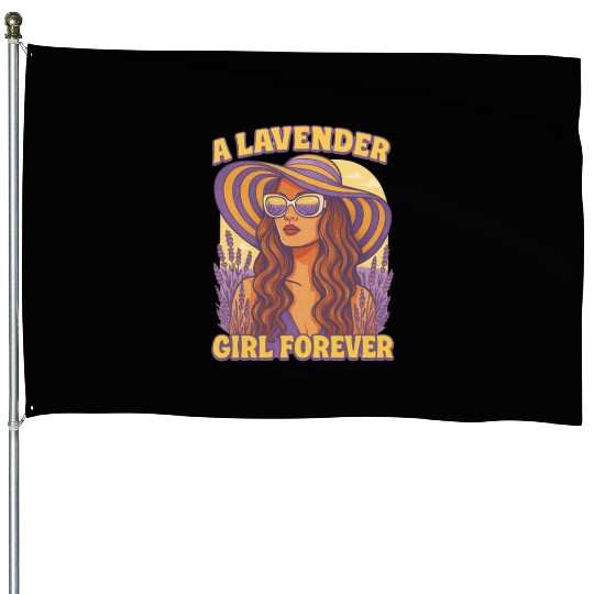 lavender girl House Flags