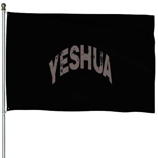Yeshua Faith Typography Design House Flags
