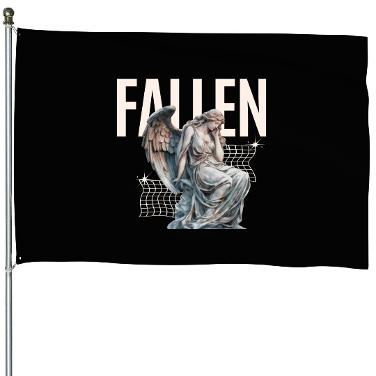 Reflective Angel Sculpture Design House Flags