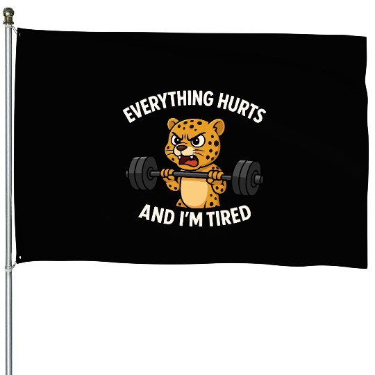 Leopard Weights Mood House Flags