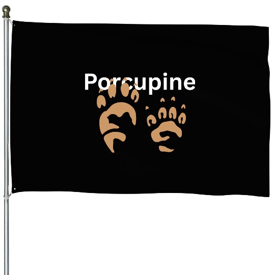 Paraguine Paw Prints Animal Design House Flags