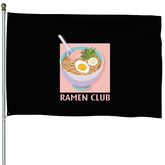 Traditional Japanese Ramen Bowl – Cozy Food Art House Flags