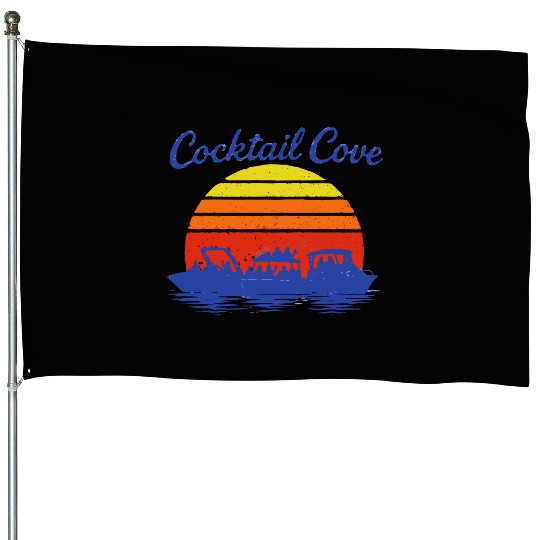 Cocktail Cove Boating Raft Up House Flags