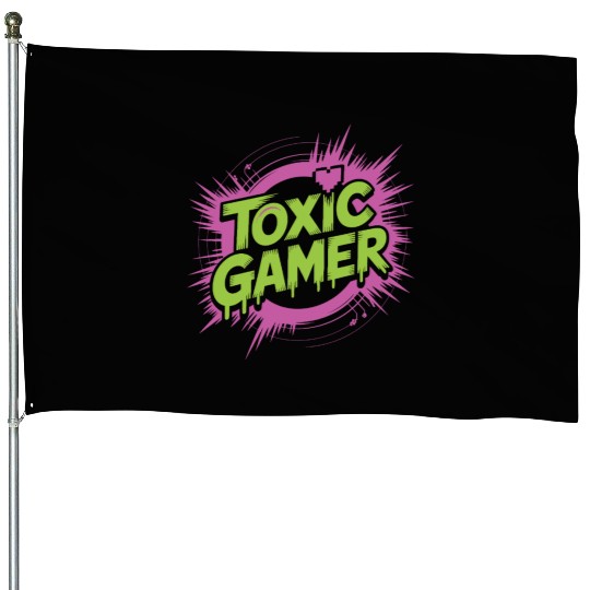 Toxic Gamer House Flags