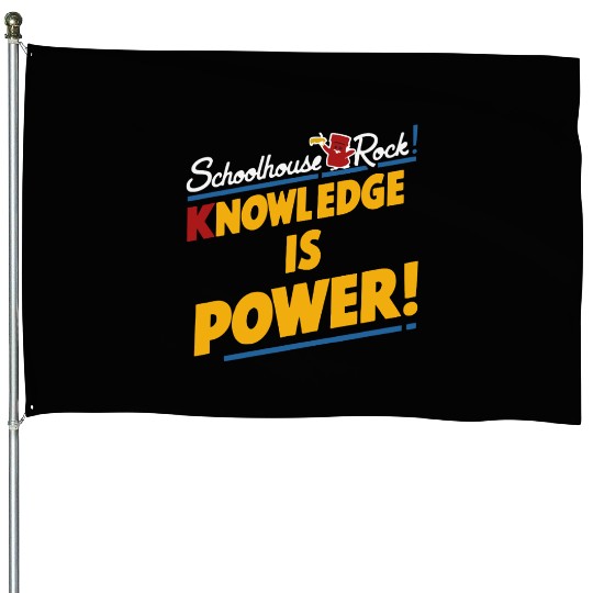Schoolhouse Rock Knowledge is Power Back to School House Flags