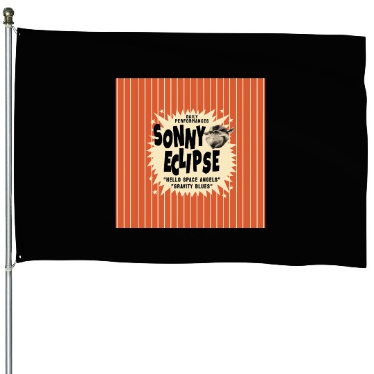 Sonny Eclipse Retro Poster Small House Flags