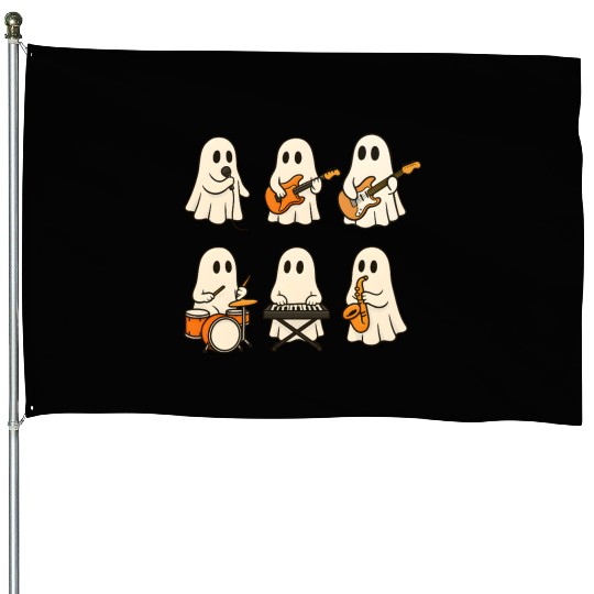 Ghost Band Musical Ensemble House Flags