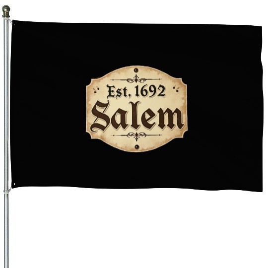 Vintage Salem Establishment Logo Design House Flags