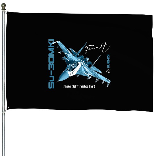Sukhoi SU-30 MKI Russian Fighterjet House Flags