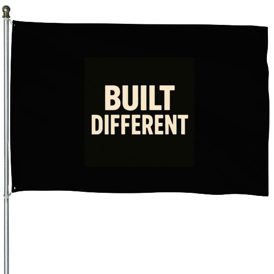 Empowering Built Different Motif House Flags