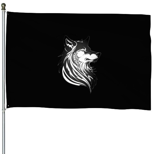 My Pack Is Imaginary - Lone Wolf House Flags