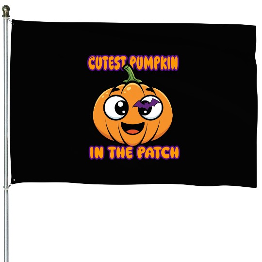 Sweet Pumpkin House Flags, Spooky Season House Flags