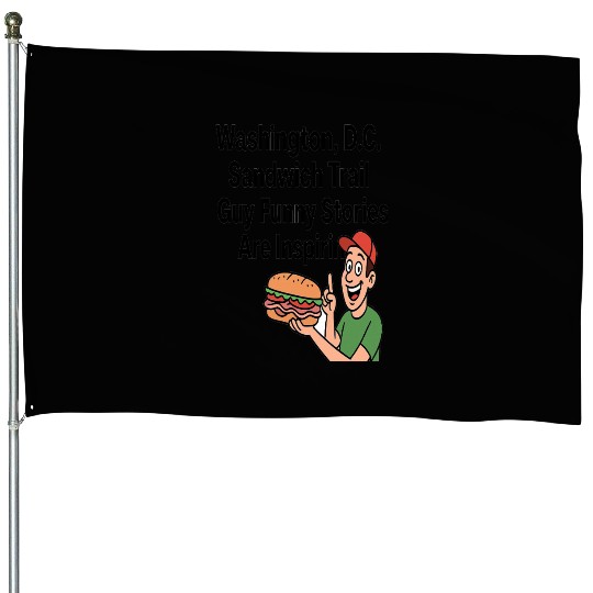 Washington DC Sandwich Throw Guy  House Flags